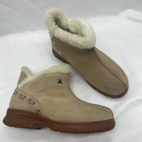 Kamik Boots Ankle Booties Shoes Suede 
